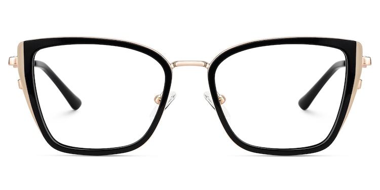 Juniper Rectangle Black Glasses