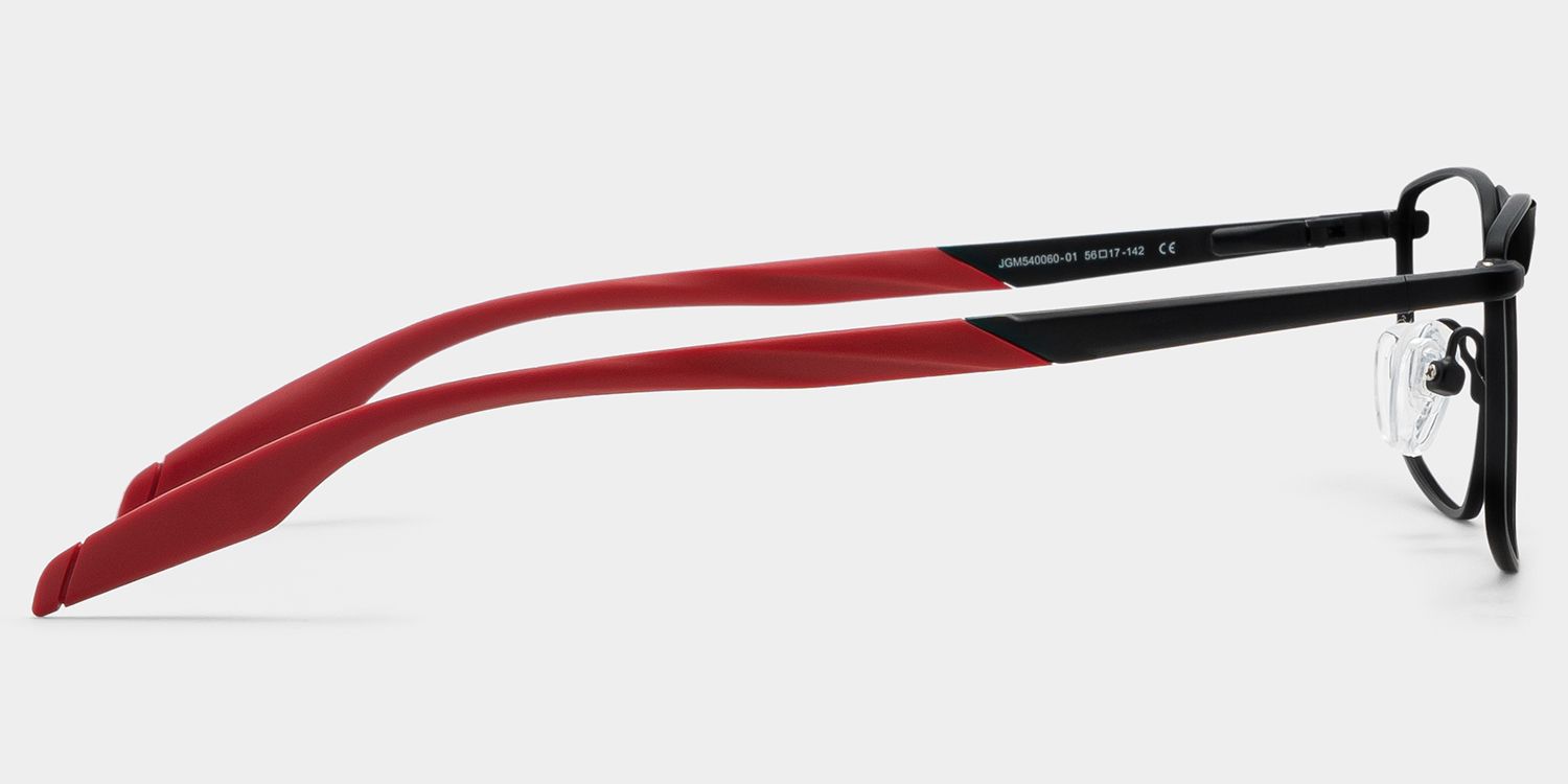 Scout Rectangle Black Frame Glasses for Men | ZEELOOL3