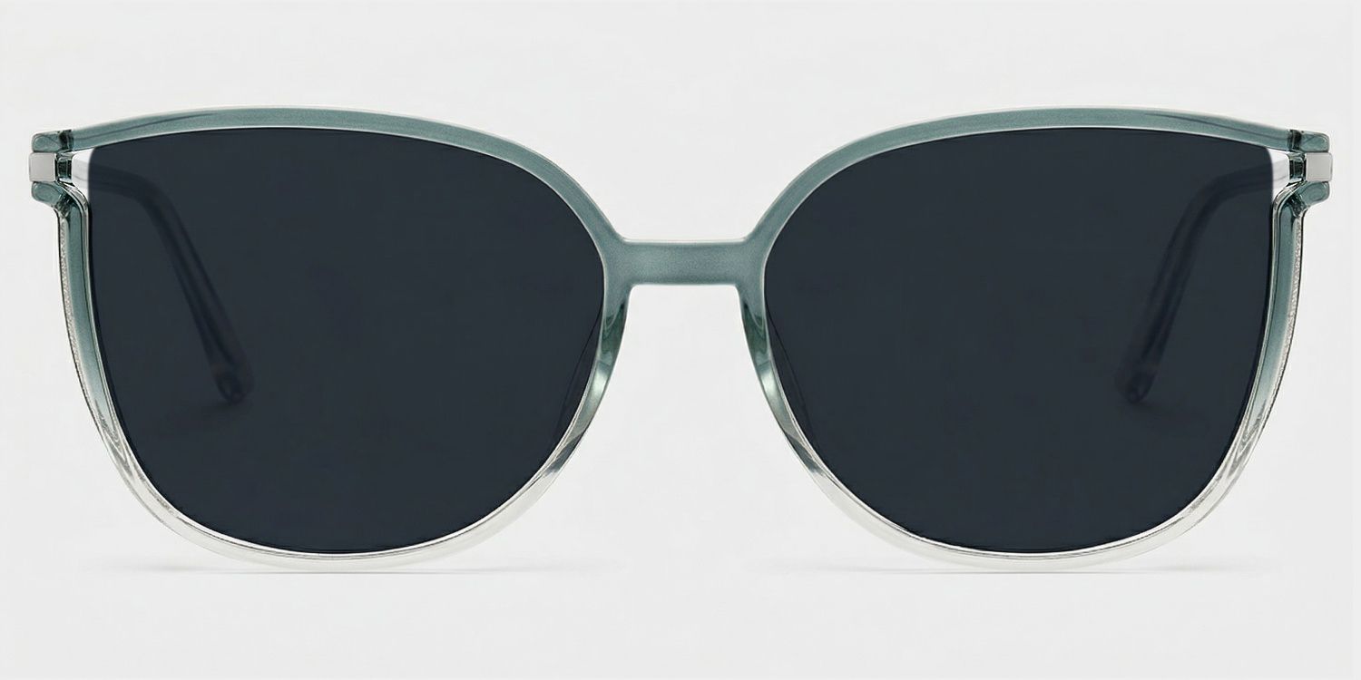 Rodz Square Green Prescription Sunglasses | ZEELOOL