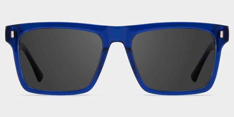 Henry Rectangle Blue Glasses