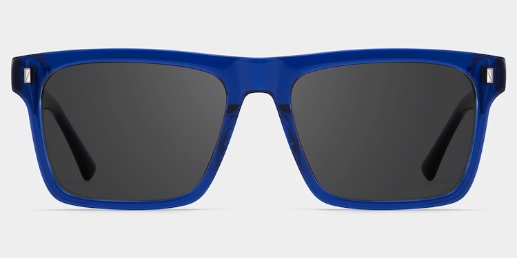 Henry Rectangle Blue Glasses