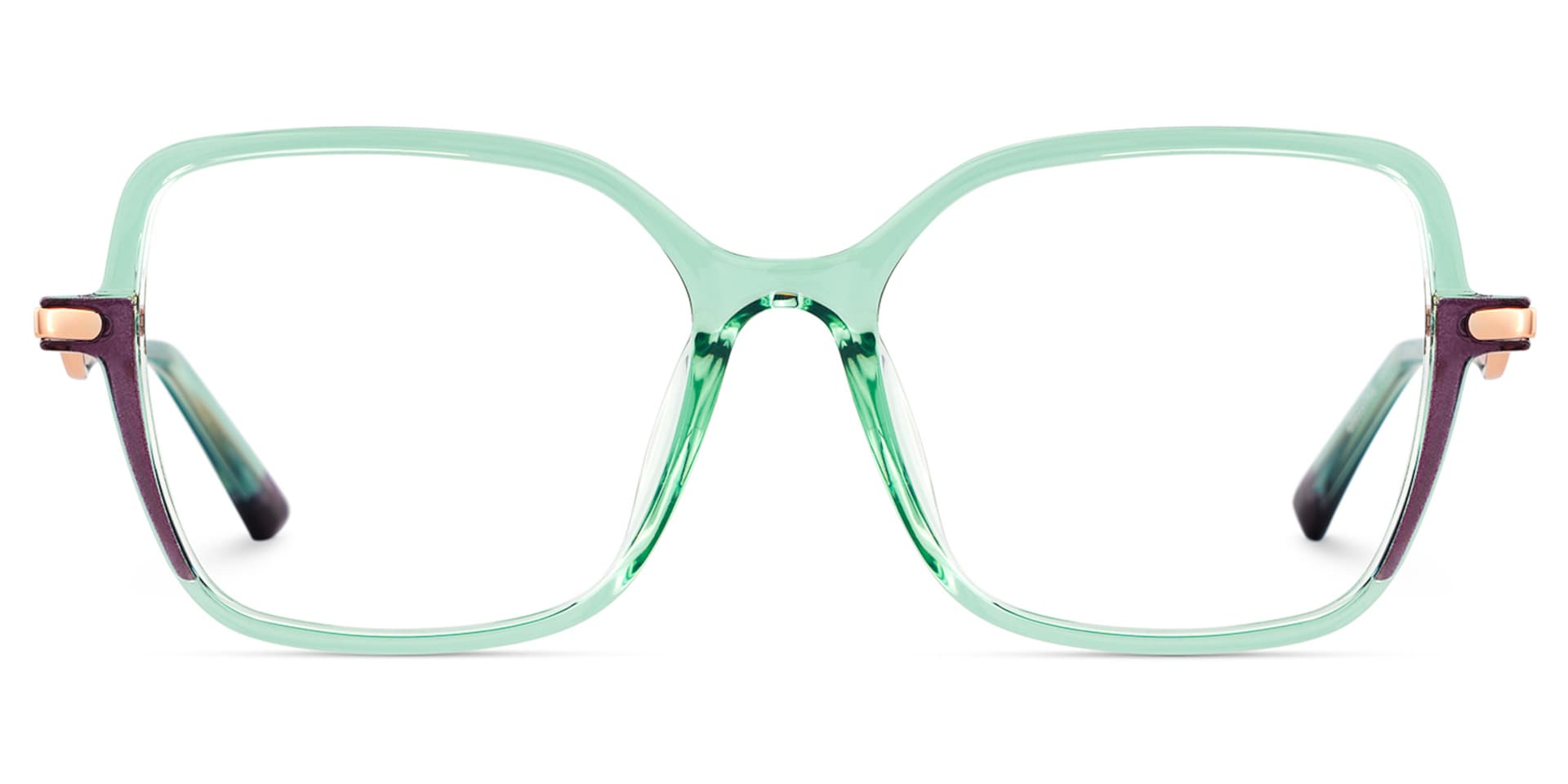 Rendon Square Green Glasses0