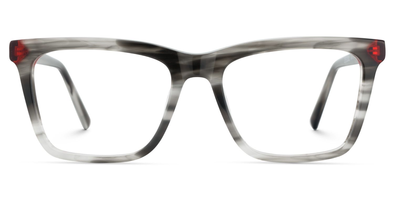 Thin Gray Glasses Frame In Rectangle Shape1