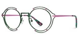 Frazer Round Green Glasses2