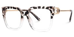 Juany Square Tortoise Glasses1