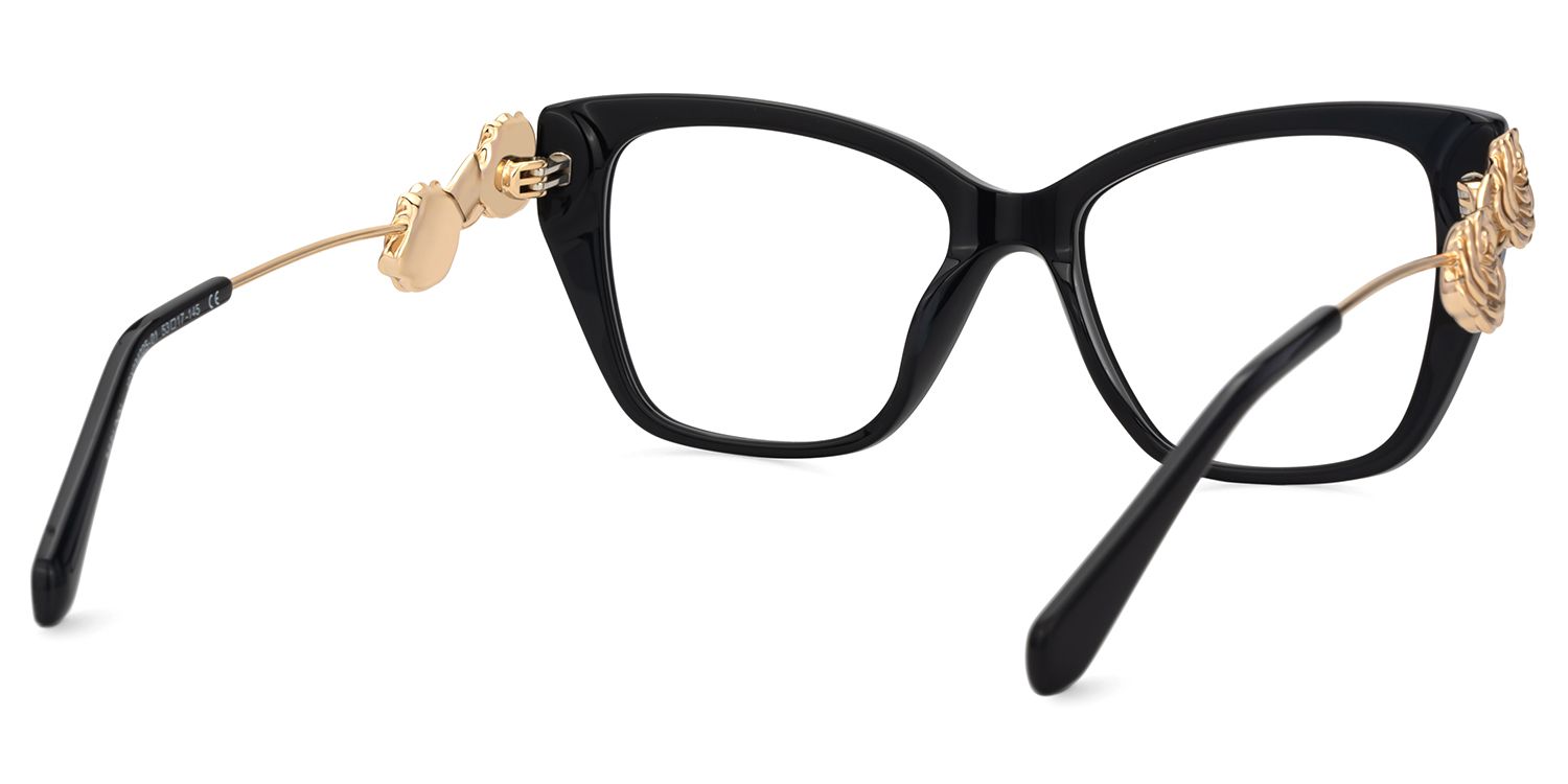 Atiesha Cateye Black Specs For Women | Zeelool4
