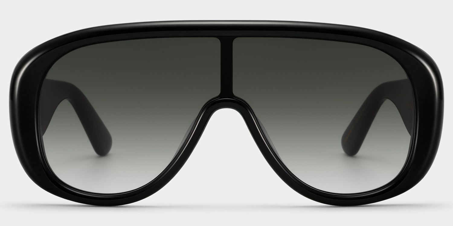 ZEELOOL x Aimee Song The Shield Black Sunglasses