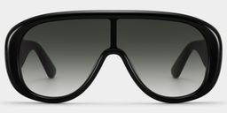The Shield Black Aviator Sunglasses1
