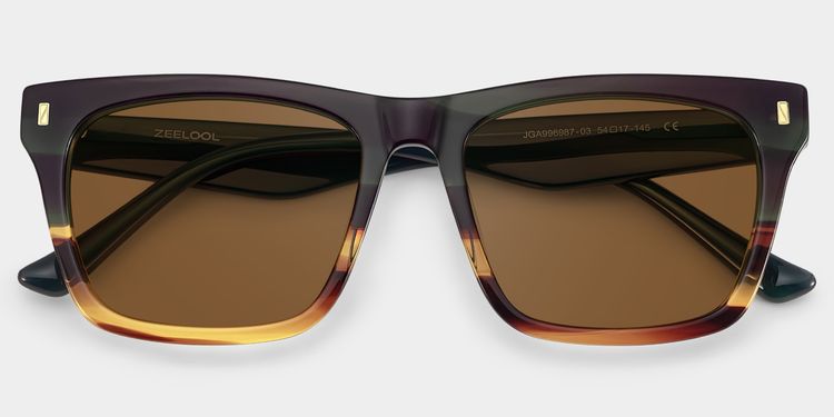 Brookins Multicolor Rectangle Sunglasses