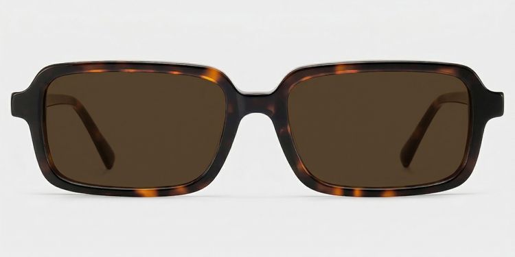 Danielle Tortoise Rectangle Sunglasses