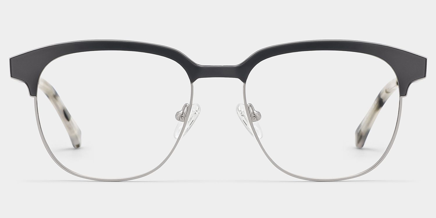 Wren Browline Dark-Gray Eyeglasses and Glasses Frames0
