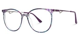 Chanty Round Purple Glasses1