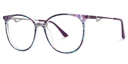 Chanty Round Purple Glasses1