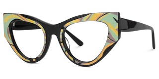 Jallow Cateye Black Glasses1