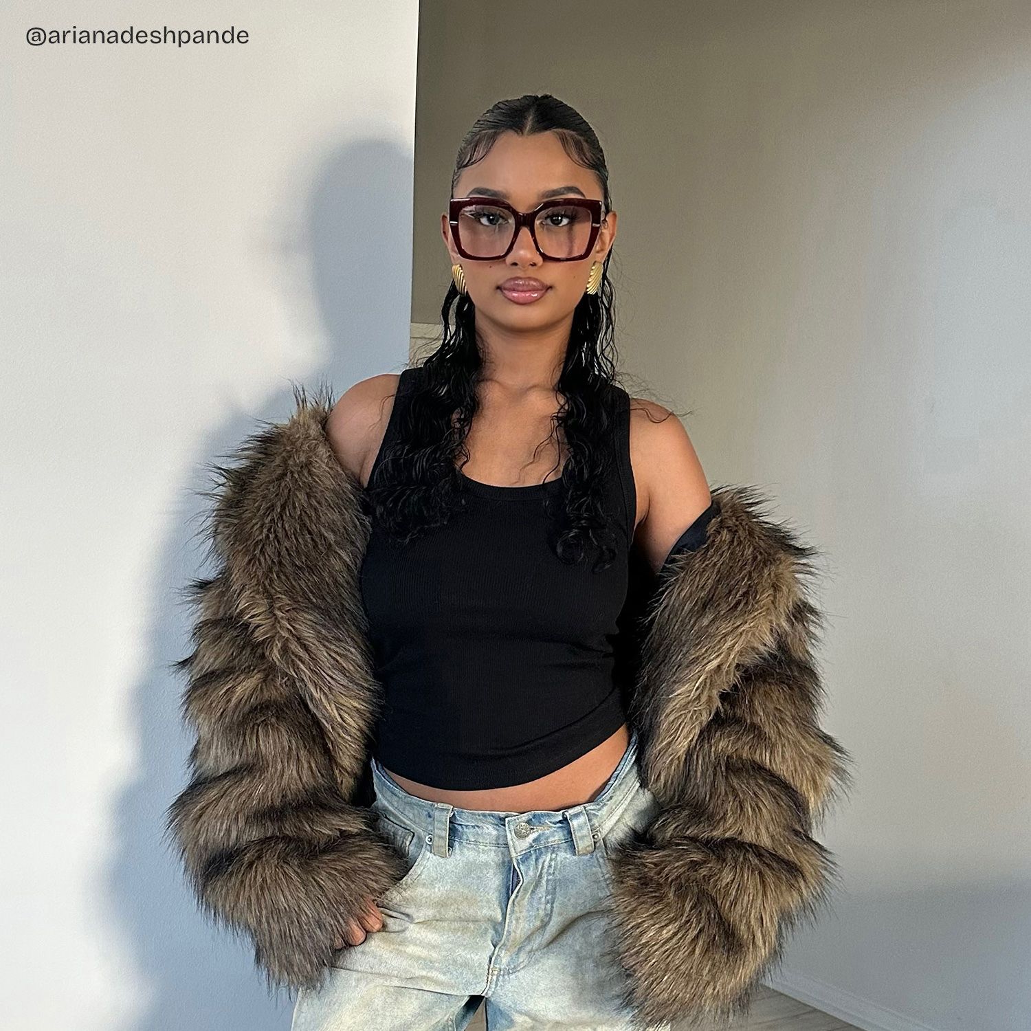 Mavis Square Burgundy Glasses Frames with Glittering Powder| ZEELOOL8