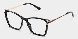 Mia Square Black Glasses3