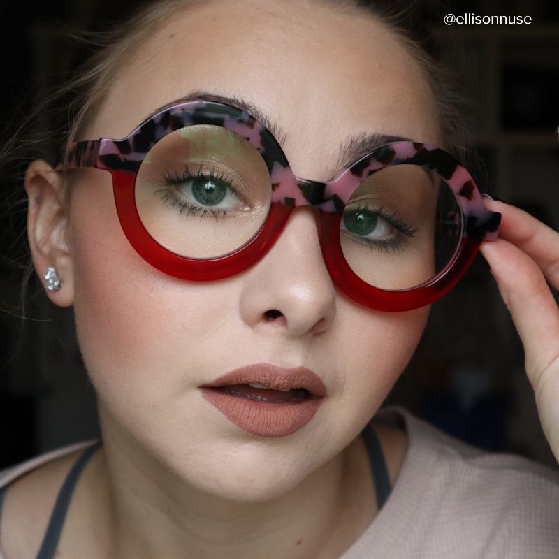 Calhoun Round Two-Tone Frame Glasses | Zeelool Optical8