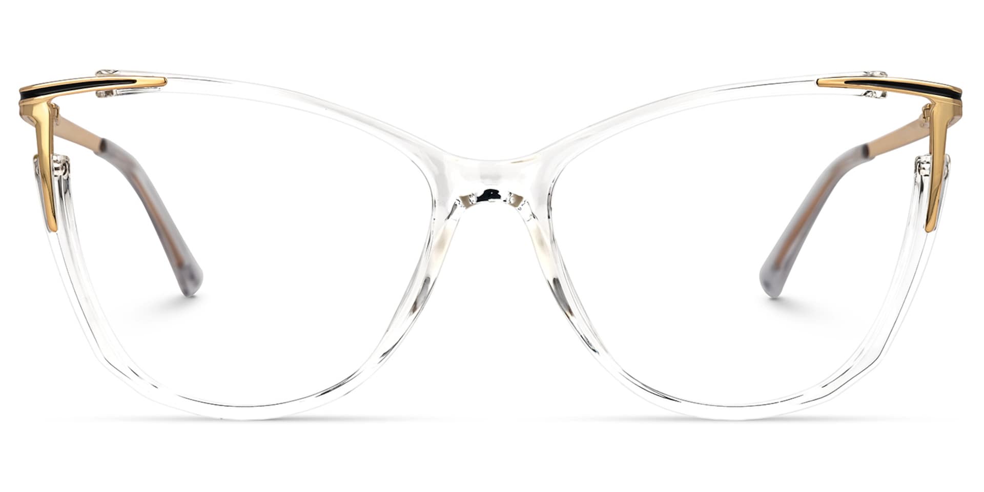 Cat eye Yomary Crystal Frame Glasses | Zeelool0