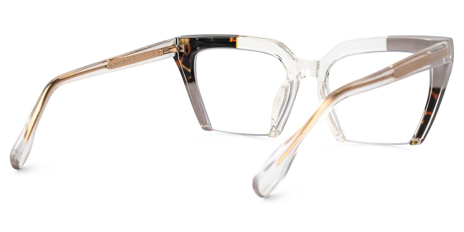 Shaun Cateye Gray Glasses2