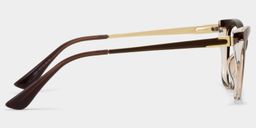 Harlow Rectangle Brown Glasses4