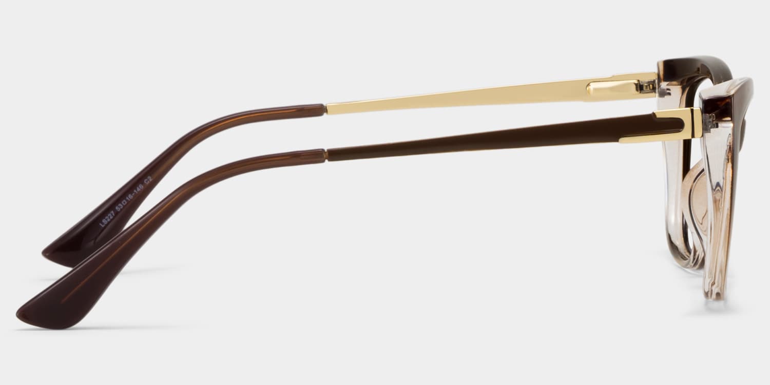 Harlow Rectangle Brown Glasses4