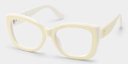 Rosie Cream White Butterfly Glasses2