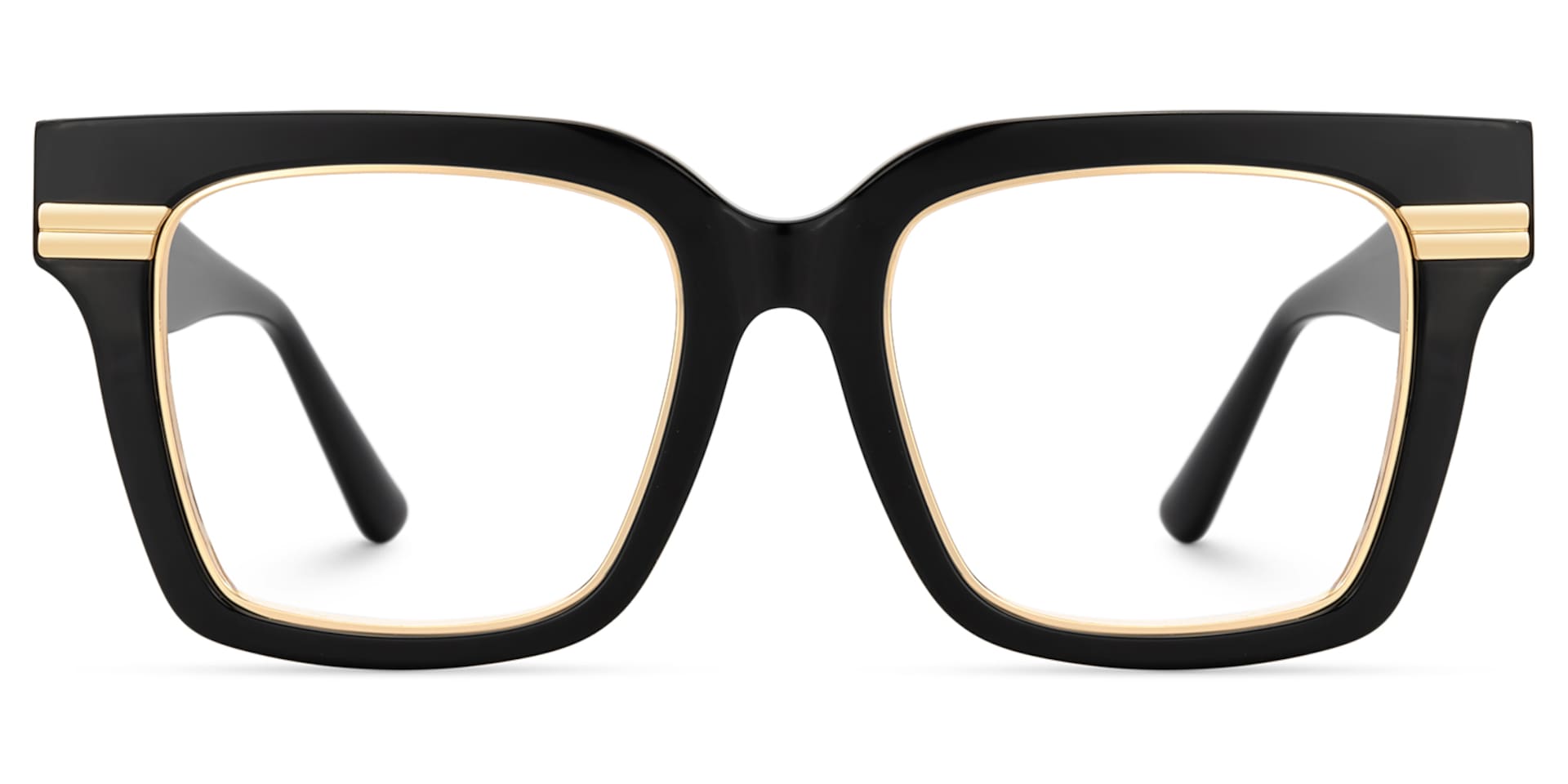 Taylor Square Black Color Frame Glasses for females | Zeelool0