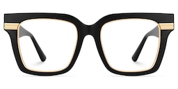Taylor Square Black Glasses0