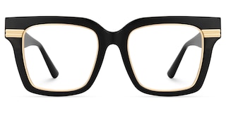 Taylor Square Black Glasses0
