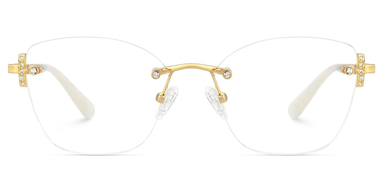 Jaxon Rectangle Gold Glasses