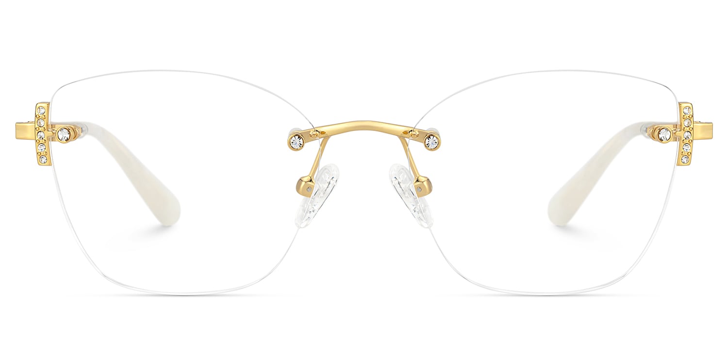 Jaxon Rectangle Gold Glasses