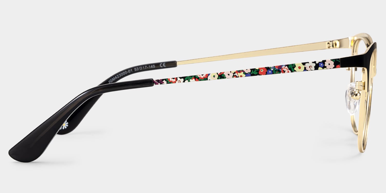 Lacey Browline Black Glasses6