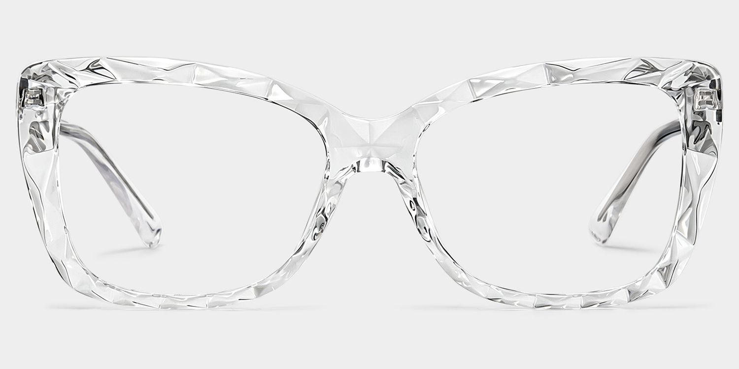 Edna Cateye Clear Frame Glasses | Zeelool Optical0