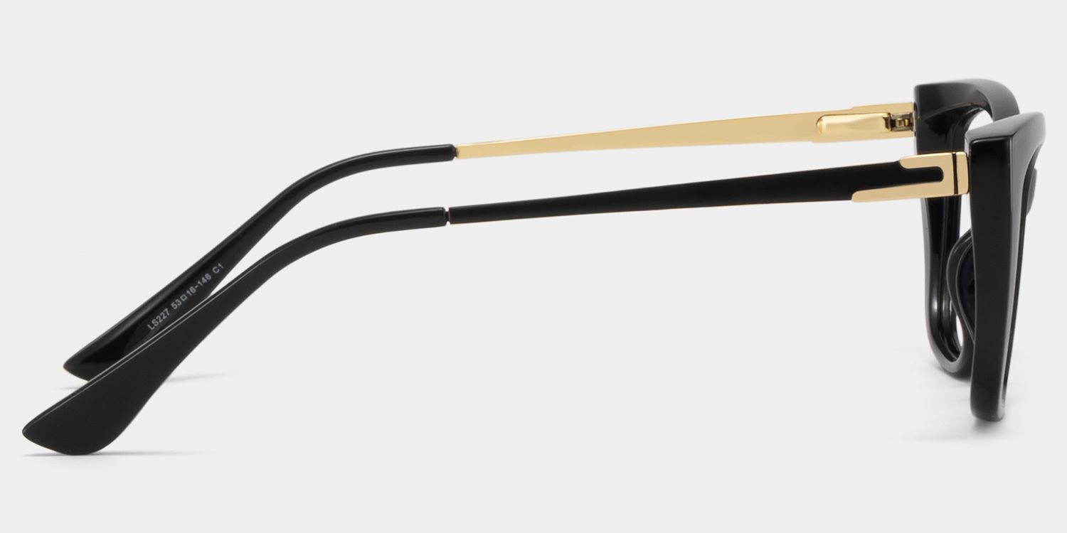 Harlow Black Frame Glasses with Rectangle Frame Online | ZEELOOL4