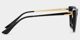 Harlow Rectangle Black Glasses4