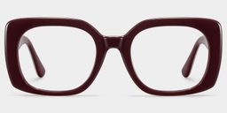 Natalie Red Square Glasses1