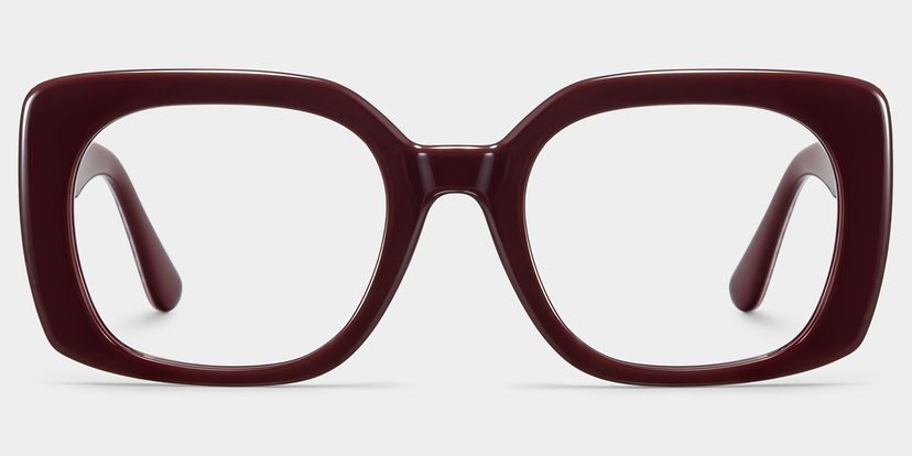 Natalie Red Square Glasses