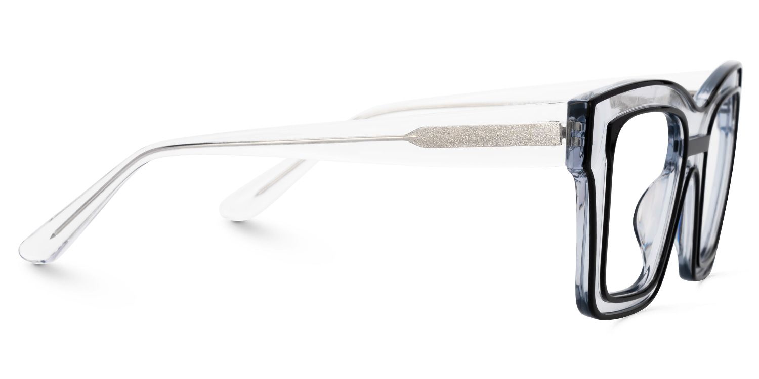 Legette Designer Eyeglasses in Square Black Frame2