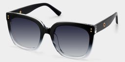 Ebony Square Black Clear Glasses2