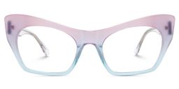 Tahirah Cateye Two-Tone Glasses0