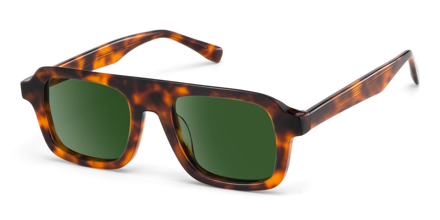Nomad Rectangle Tortoise Polarized Sunglasses2