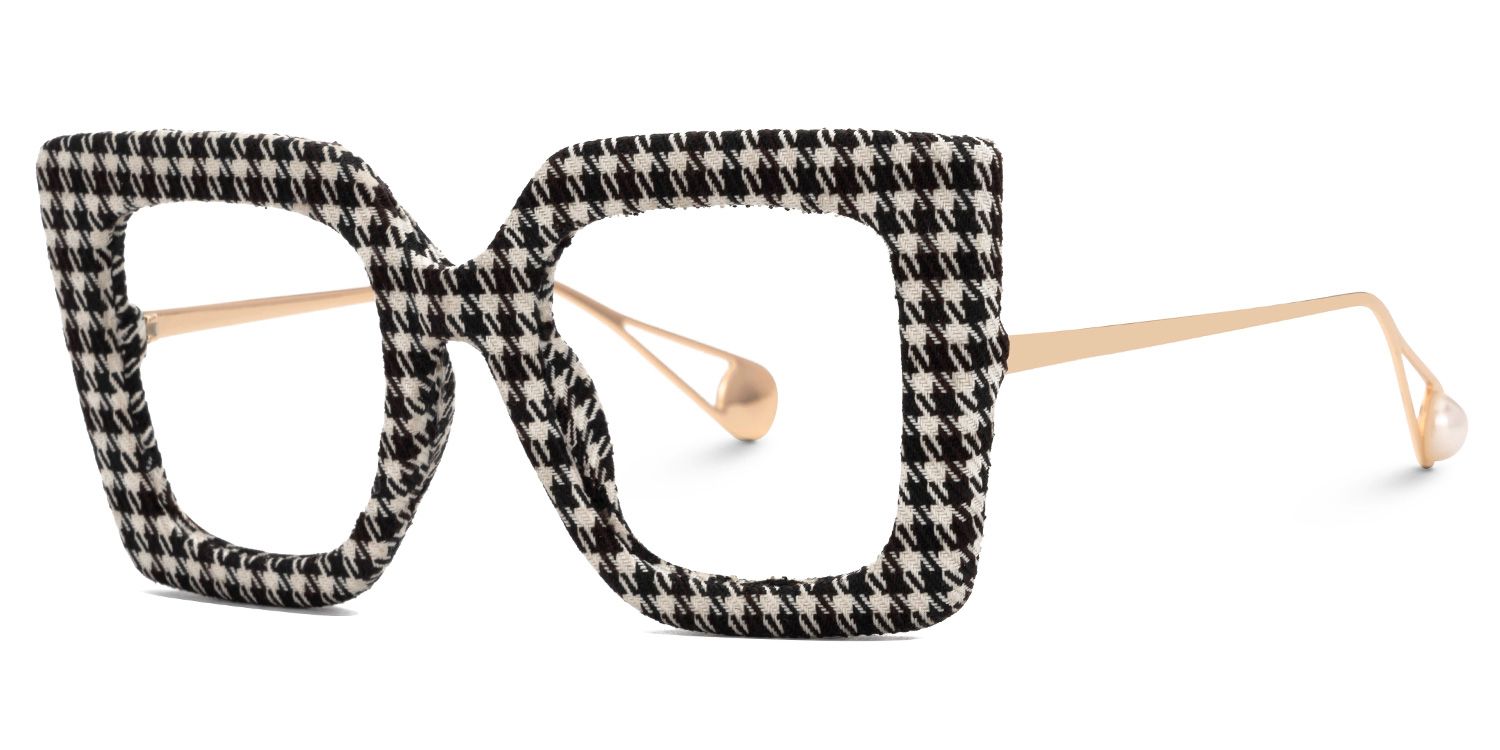 Latanya Two-Tone Eyeglasses with Square Shape | Zeelool Optical1