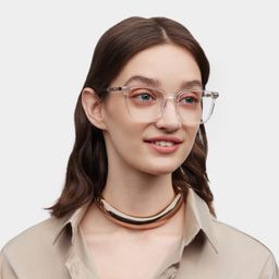 Zoe Square Clear Glasses1