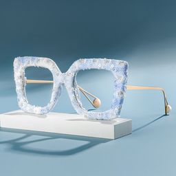 Latanya Cobalt Blue Square Glasses0