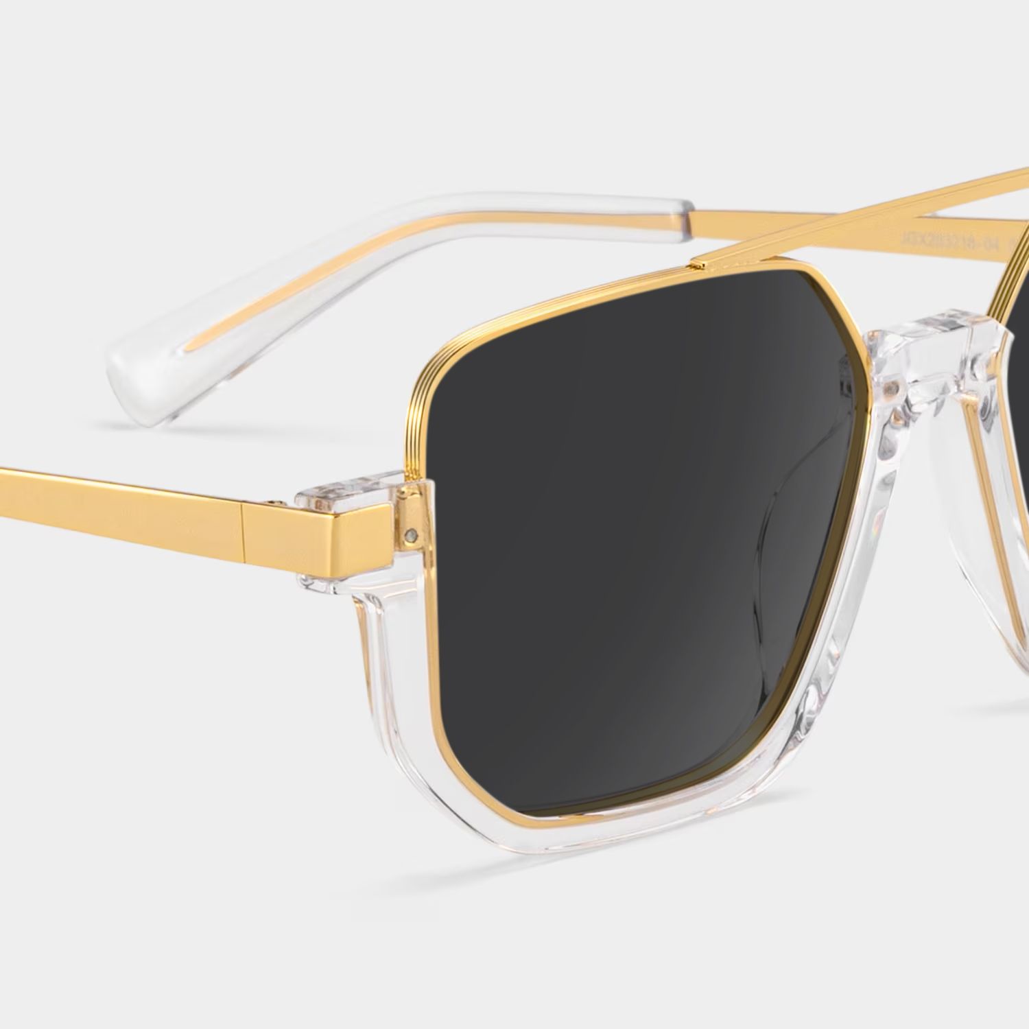 Oromiya Mixed Gold Clear Frame Sunglasses | ZEELOOL