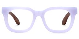Diana Rectangle Light Purple Glasses0
