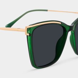 Krystle Square Green Glasses4