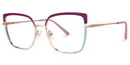 Grasso Square Two-Tone Glasses1