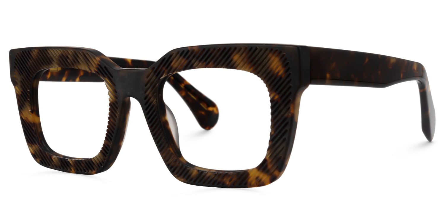 Keisa Square Tortoise Glasses