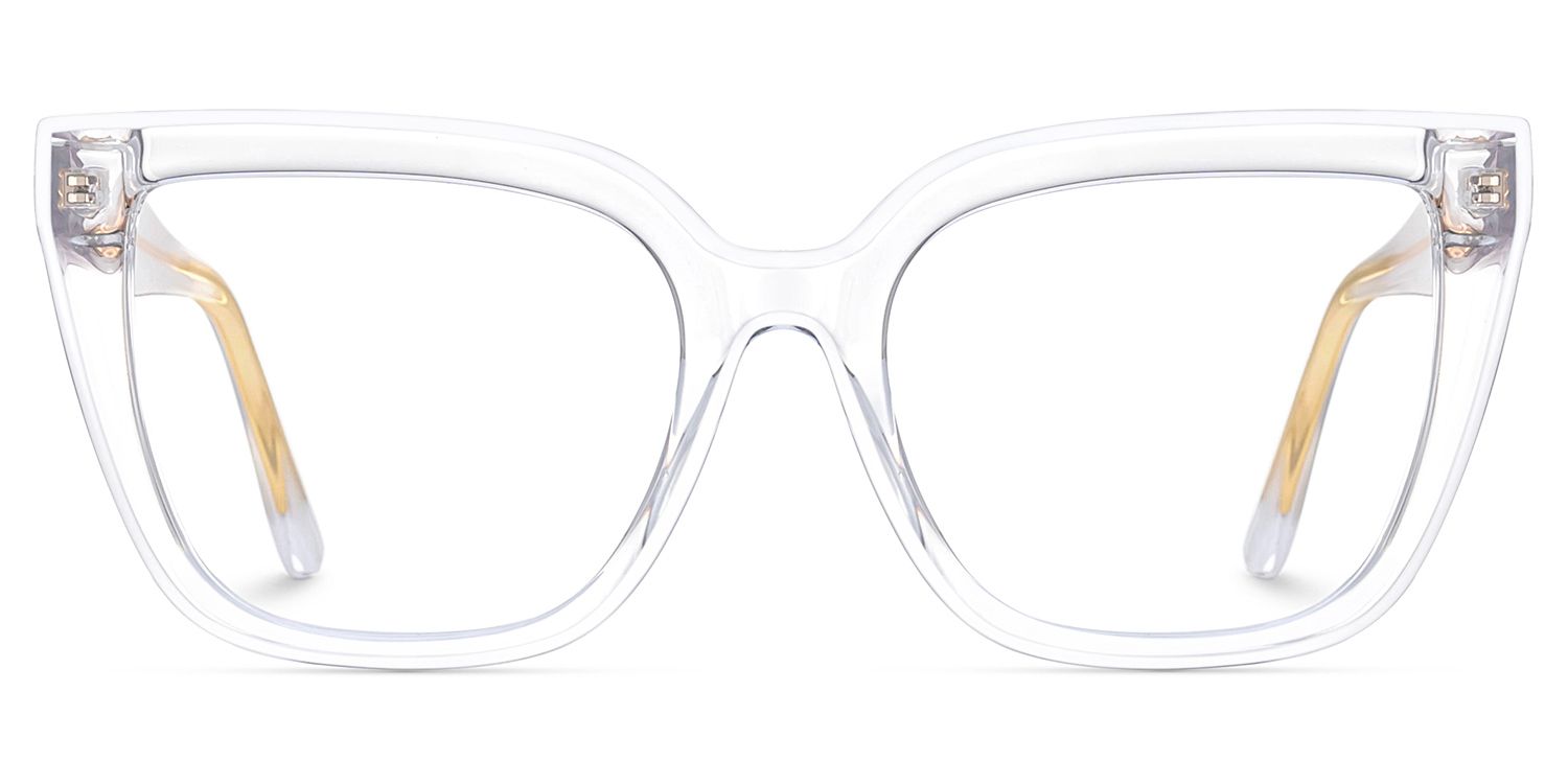 Mirta Square Clear Thick Glasses with TR90 Frame | ZEELOOL0